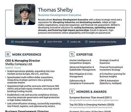 Backend Developer resume example